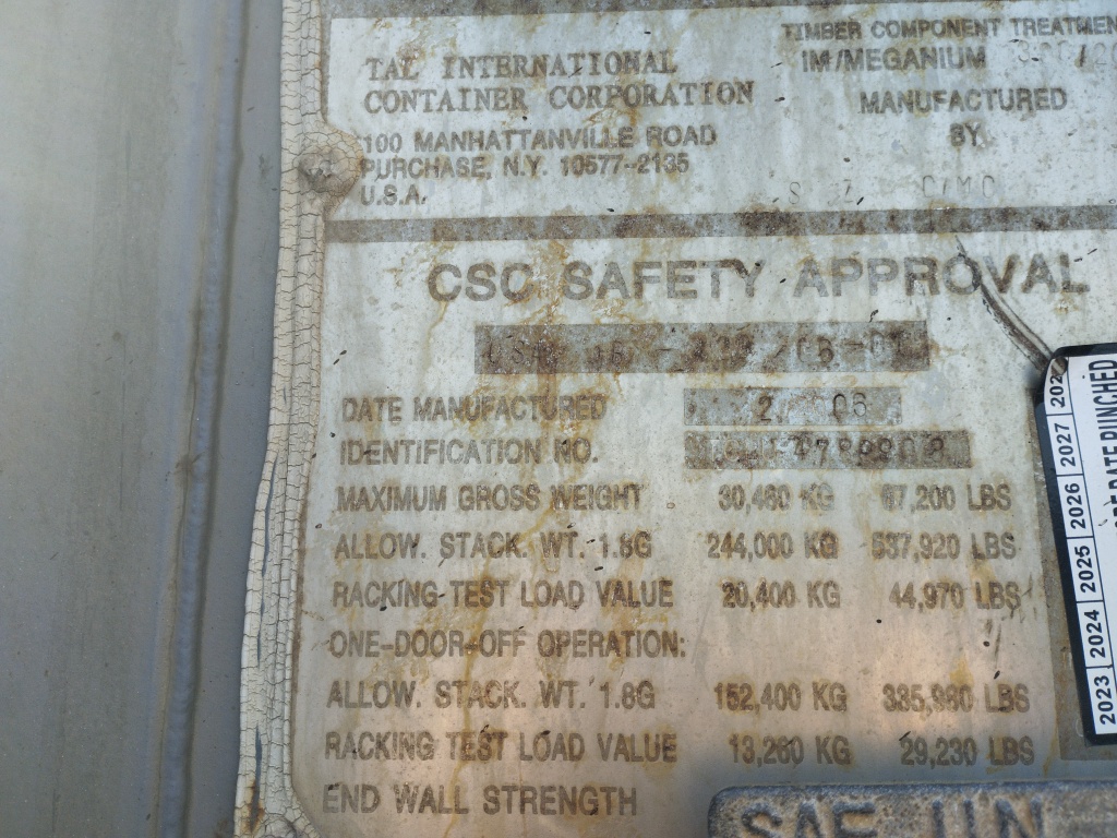 Морской контейнер TCLU4789908