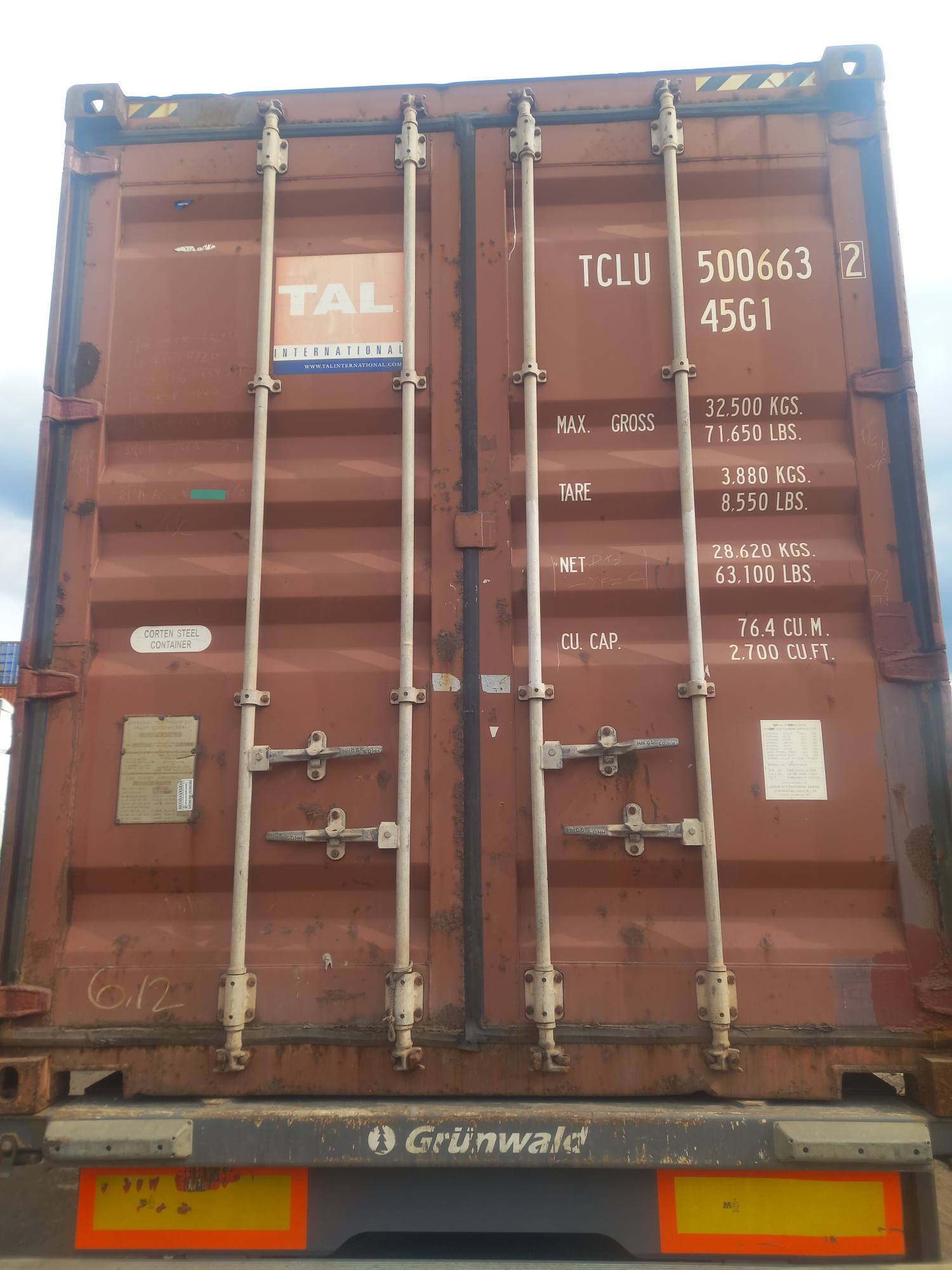 Морской контейнер TCLU5006632