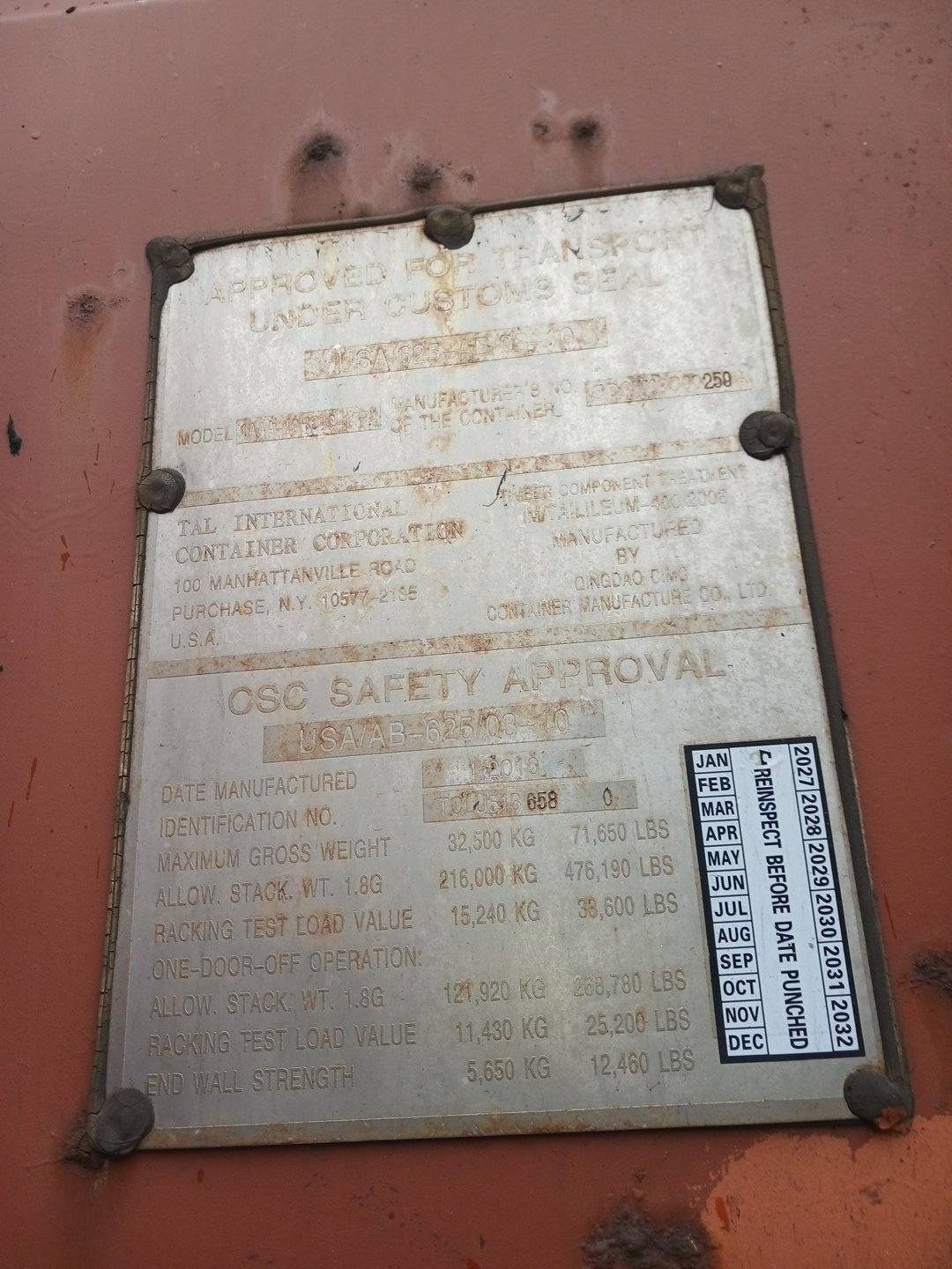 Морской контейнер TCLU5136580