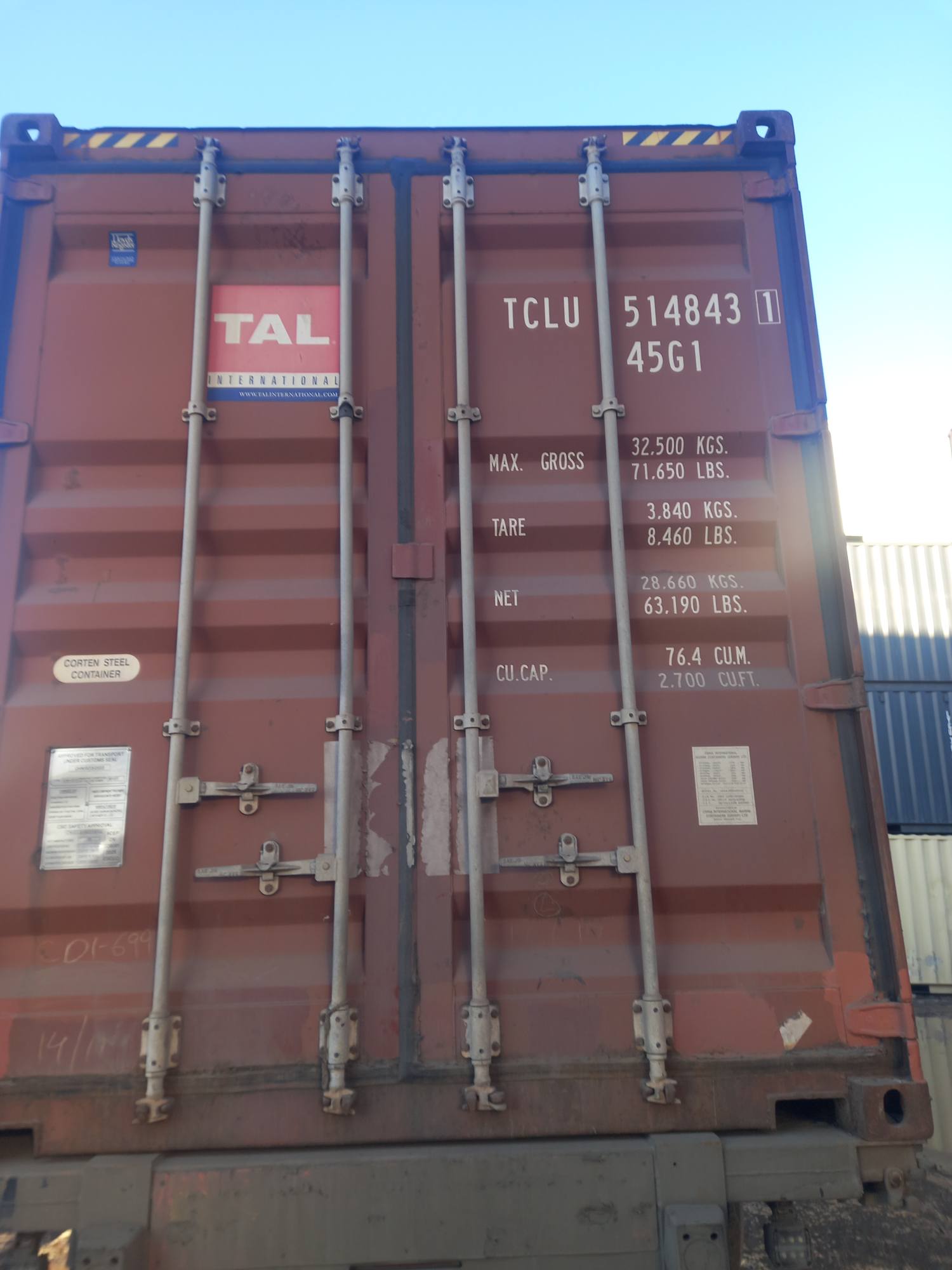 Морской контейнер TCLU5148431