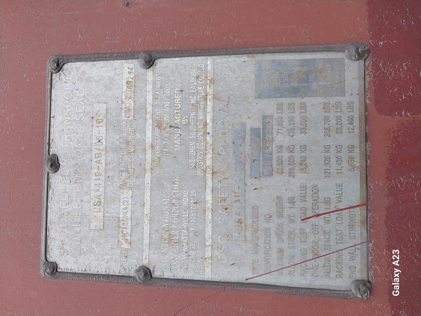 Морской контейнер TCLU5180794