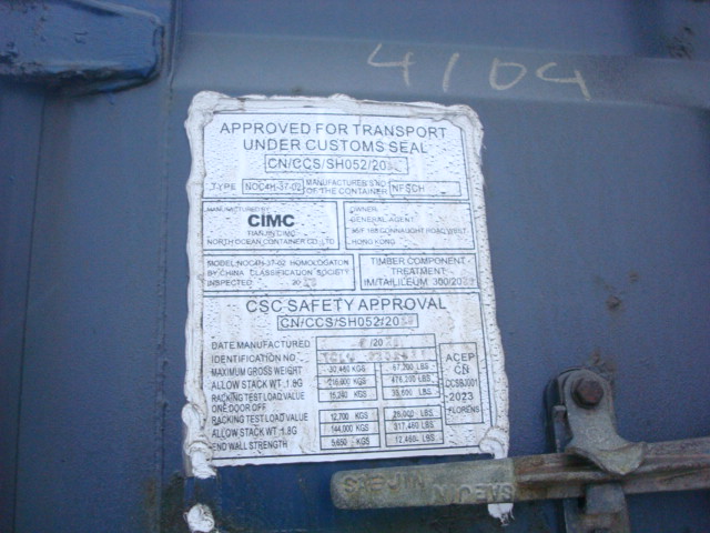 Морской контейнер TCLU6206321