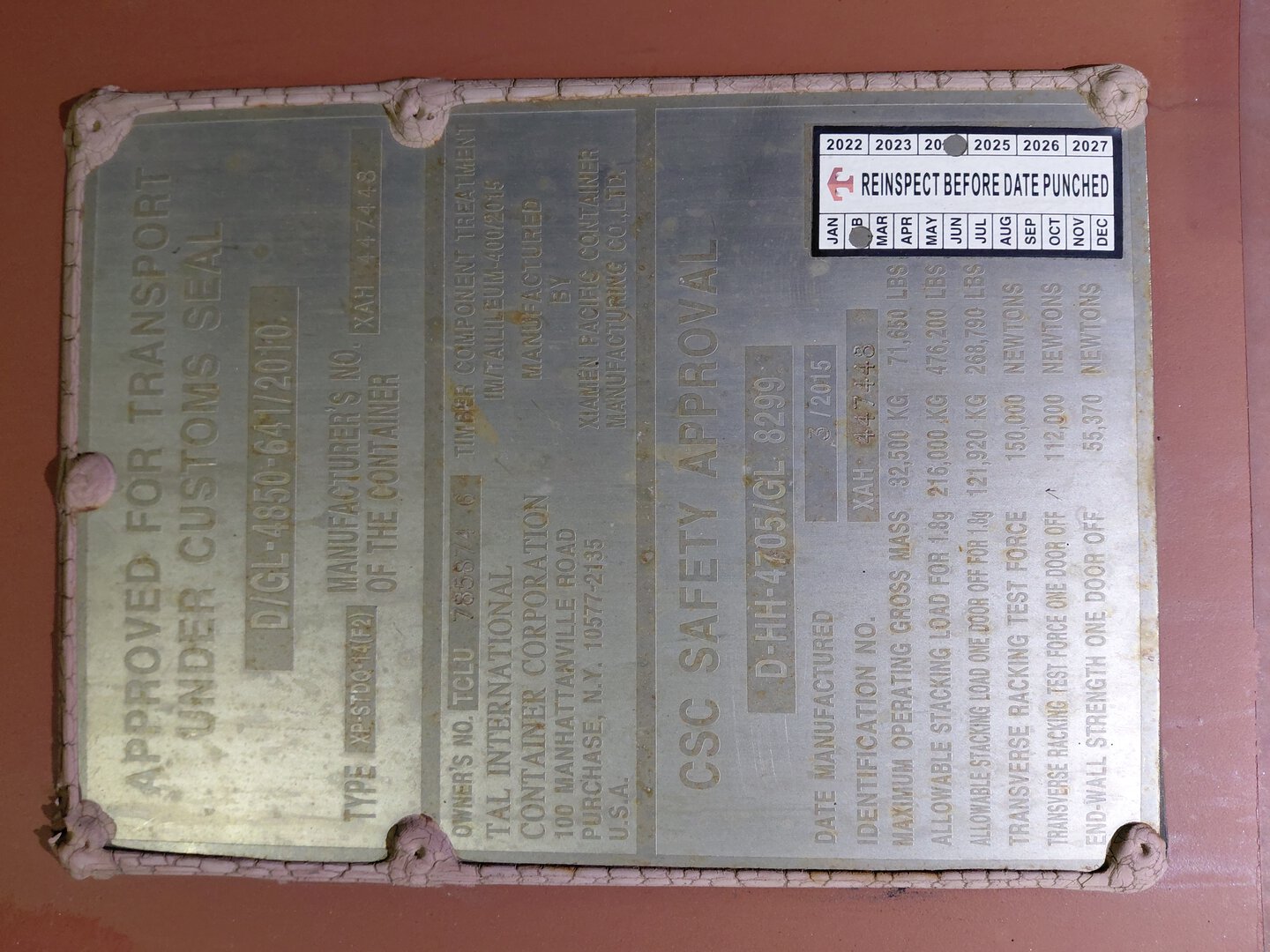Морской контейнер TCLU7858746