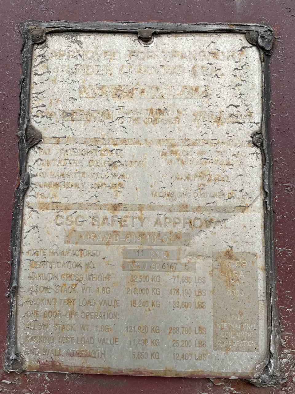 Морской контейнер TCLU8061675