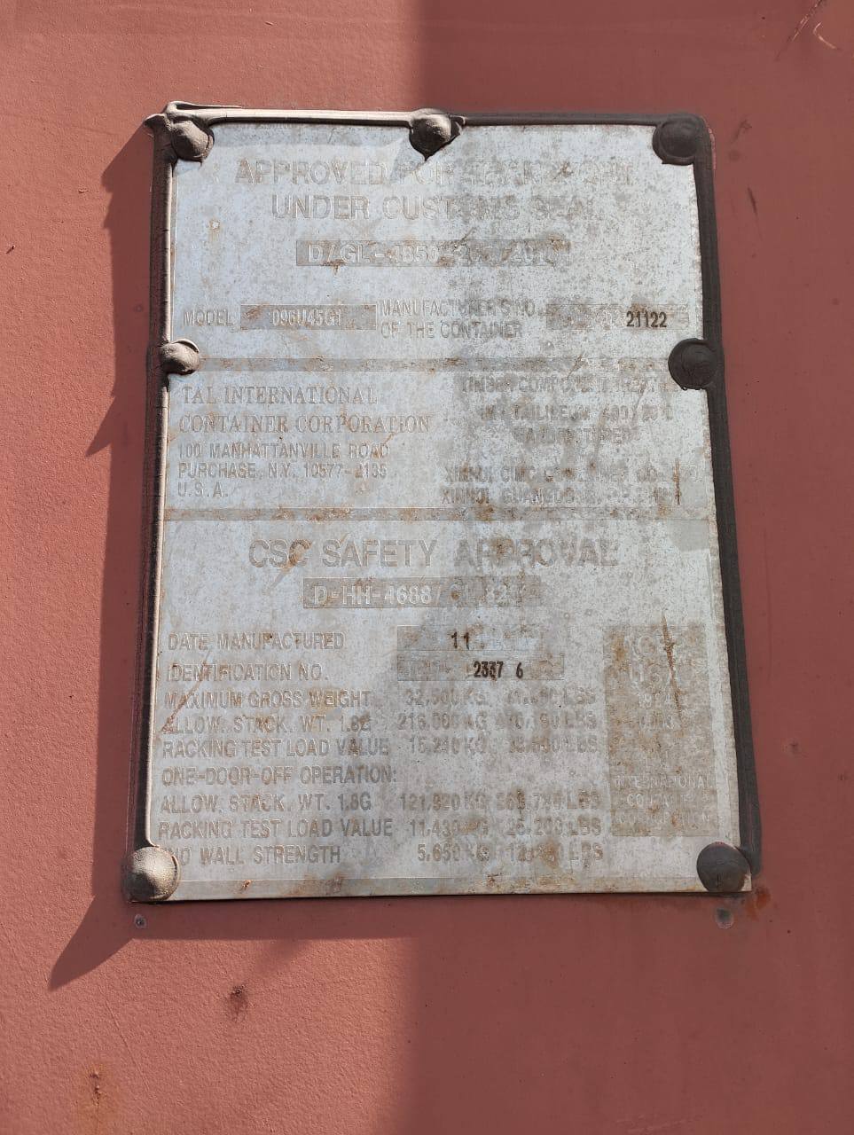 Морской контейнер TCLU8123376