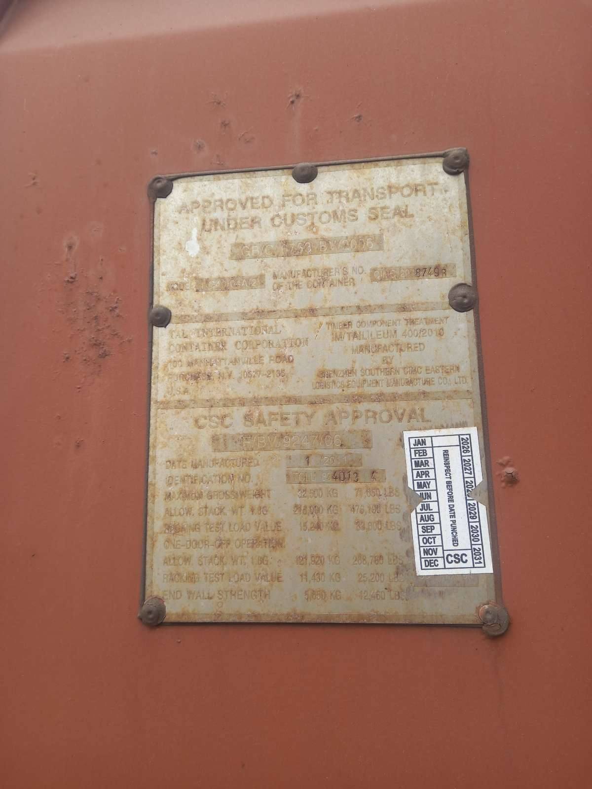 Морской контейнер TCLU8340134