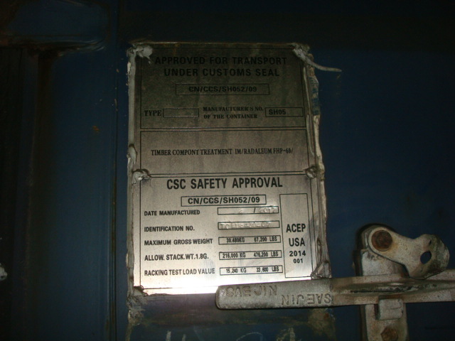 Морской контейнер TCLU8430407