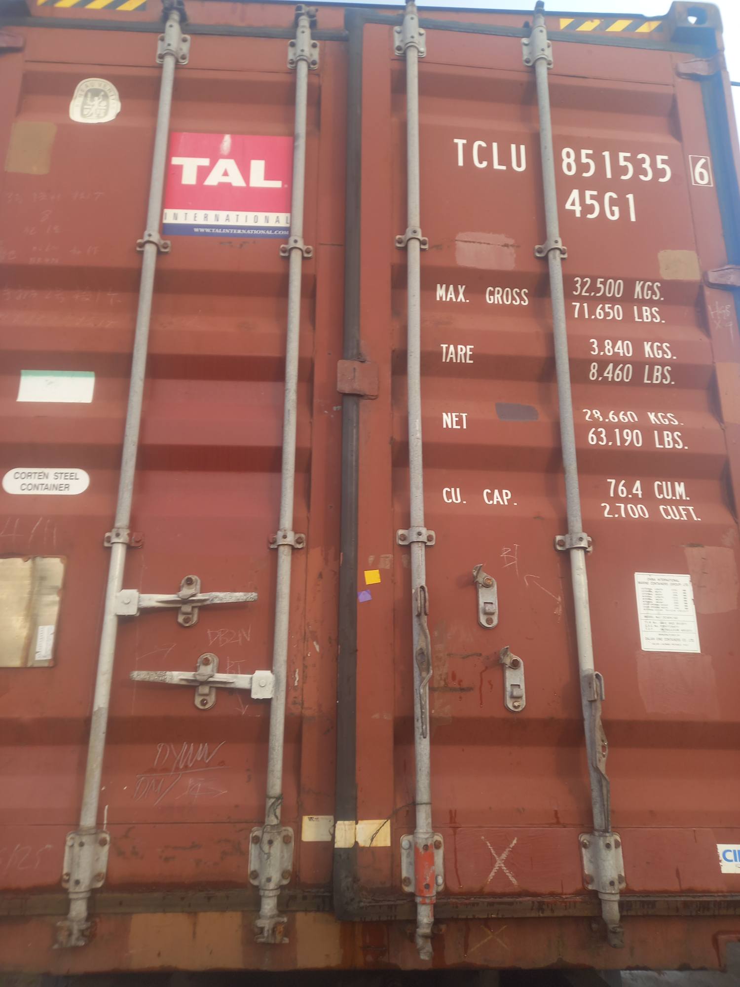 Морской контейнер TCLU8515356