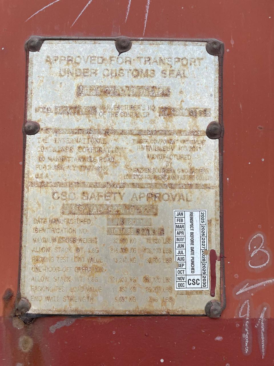Морской контейнер TCLU8552030