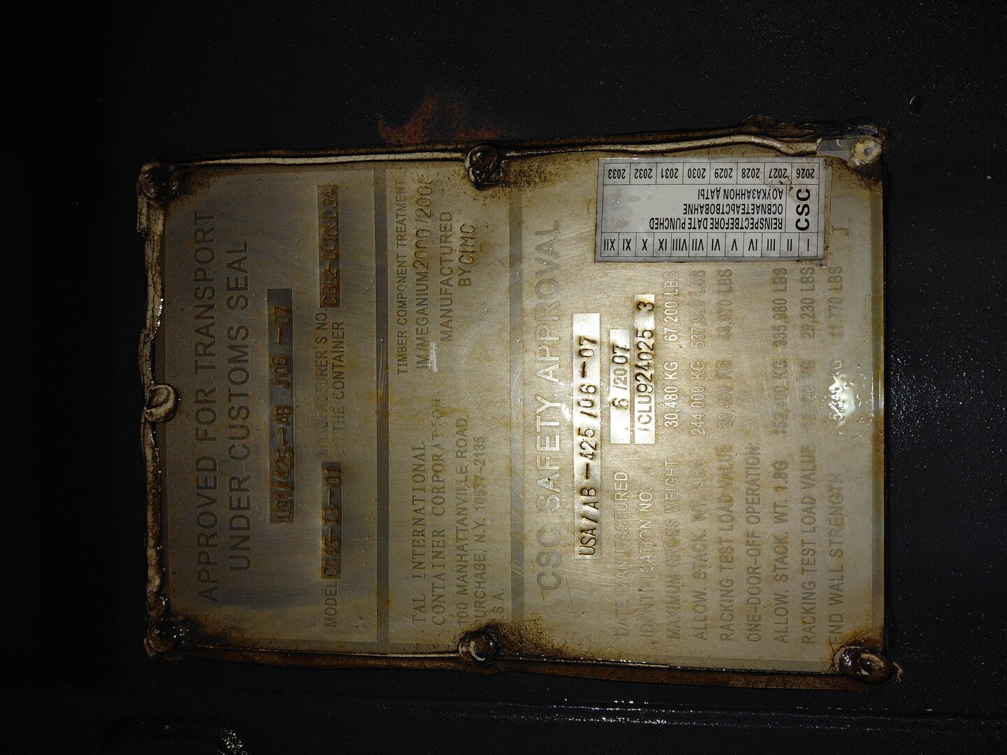 Морской контейнер TCLU9240253