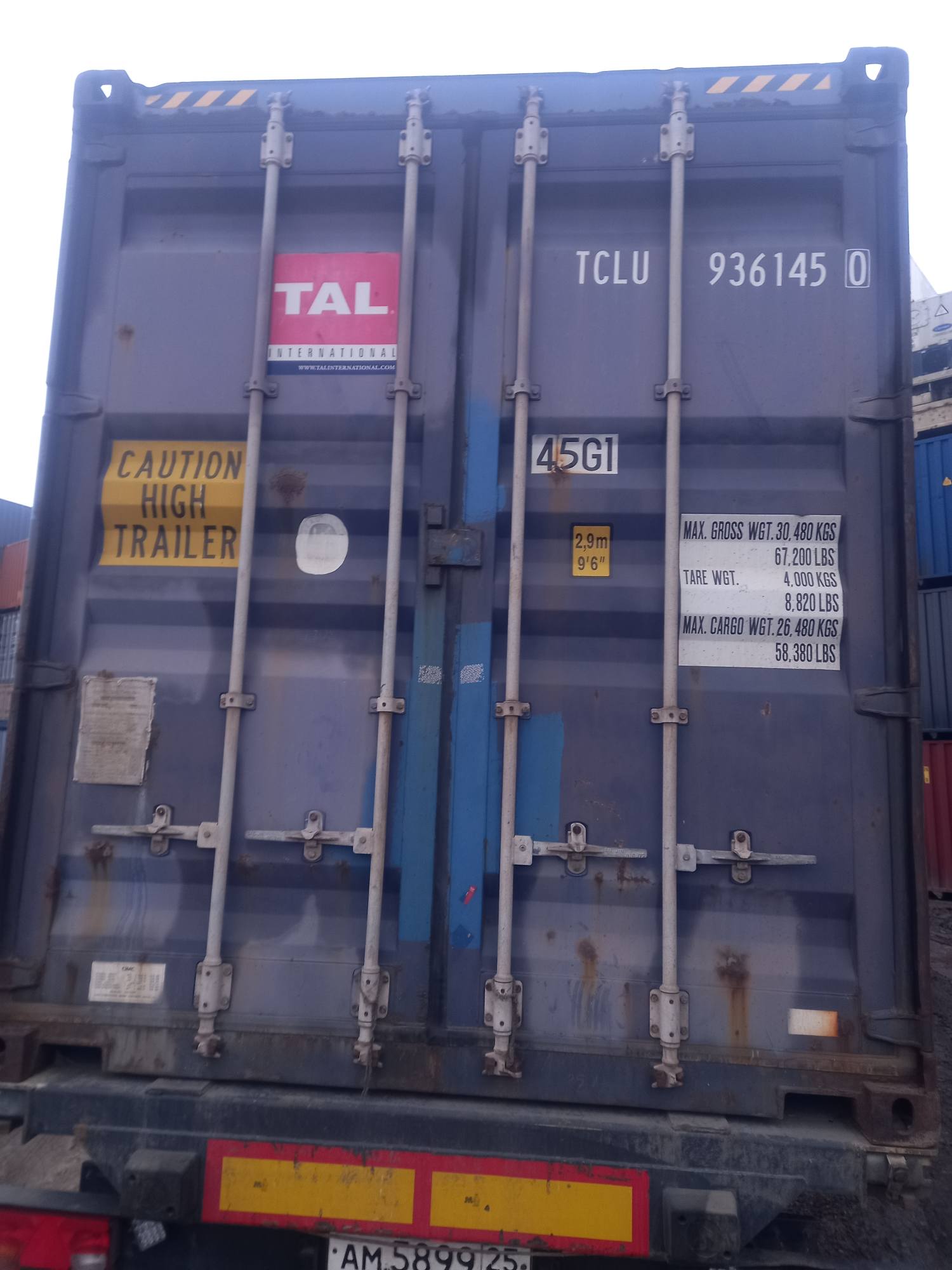 Морской контейнер TCLU9361450
