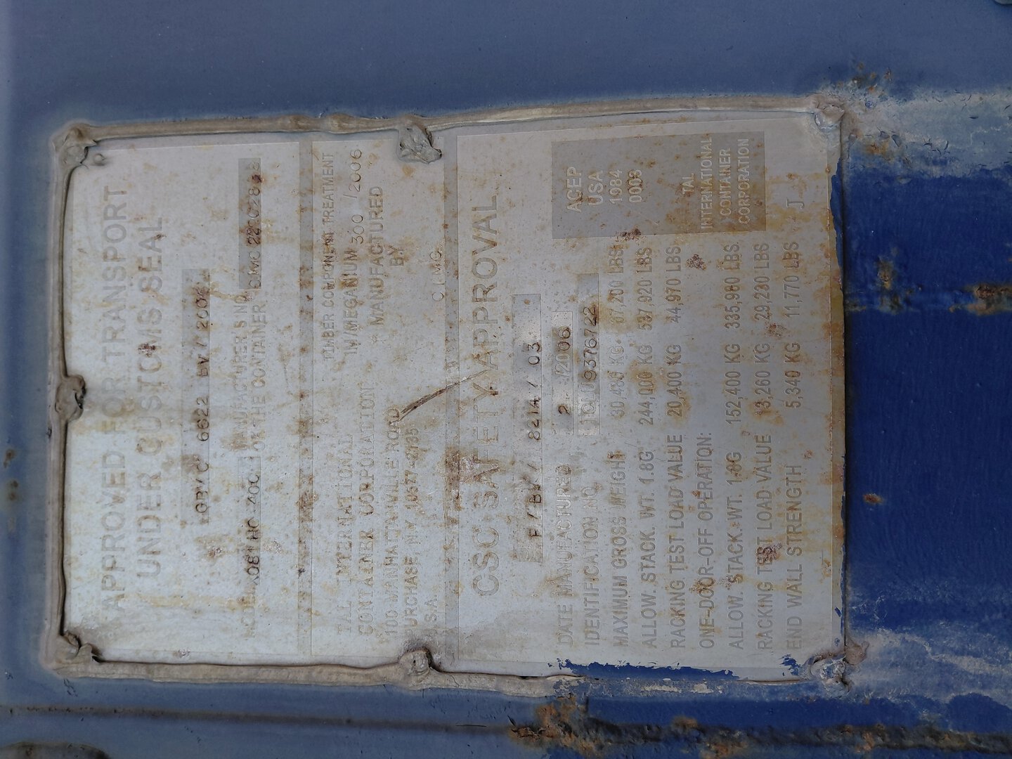 Морской контейнер TCLU9376722