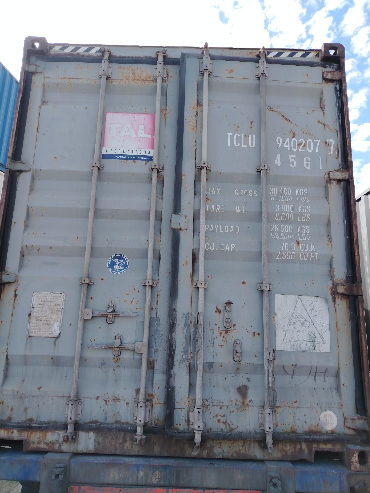 Морской контейнер TCLU9402077