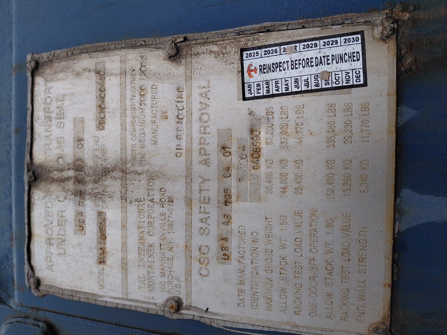 Морской контейнер TCLU9408590