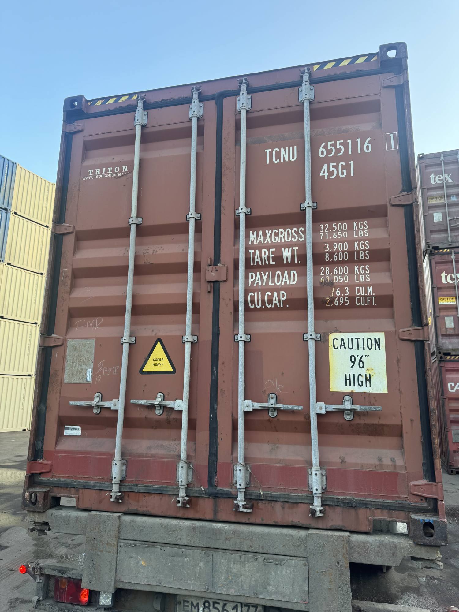 Морской контейнер TCNU6551161