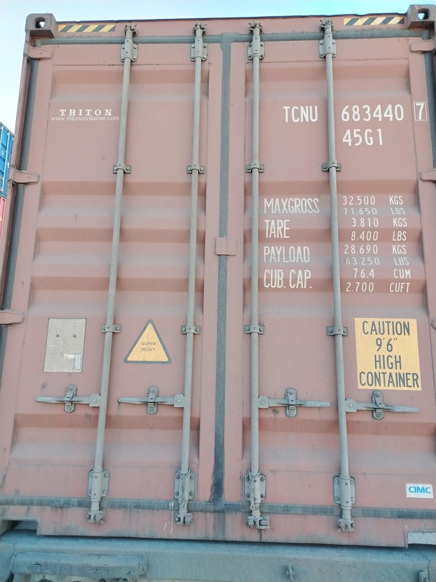 Морской контейнер TCNU6834407