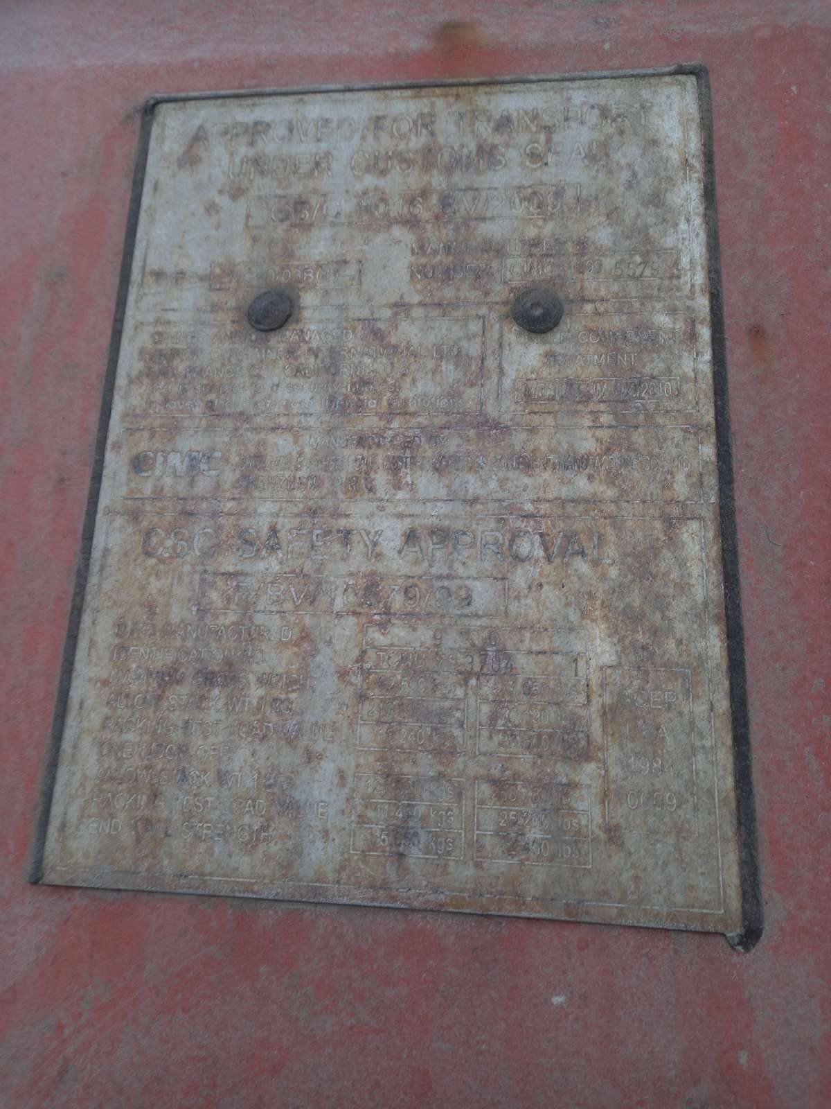 Морской контейнер TCNU7837041