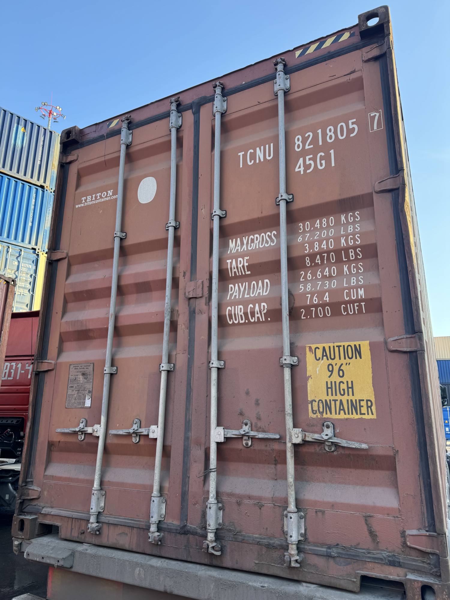 Морской контейнер TCNU8218057