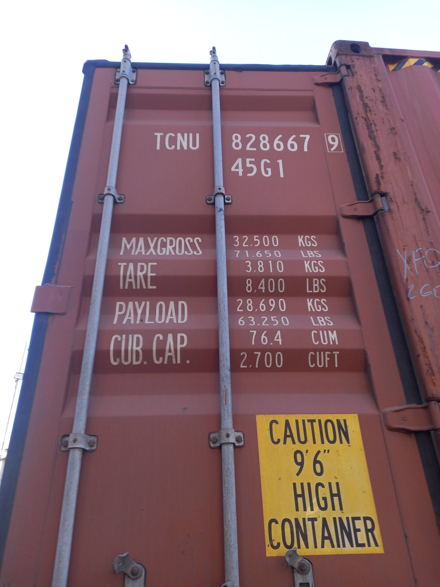 Морской контейнер TCNU8286679