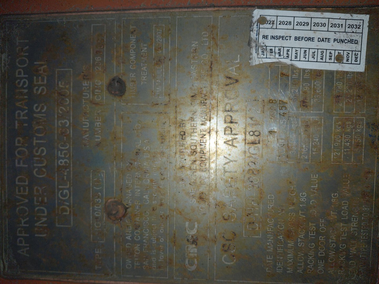 Морской контейнер TCNU8454577