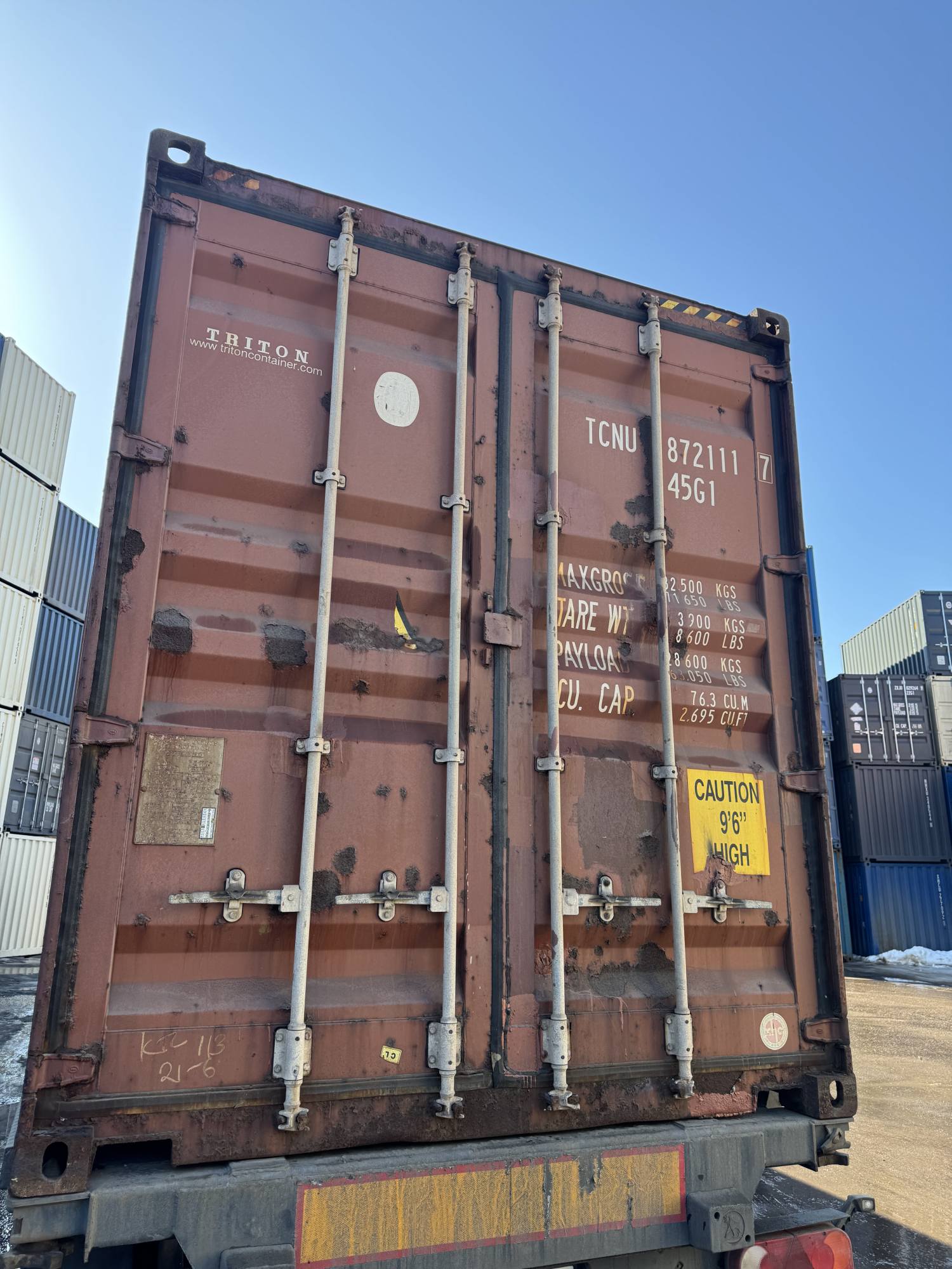 Морской контейнер TCNU8721117