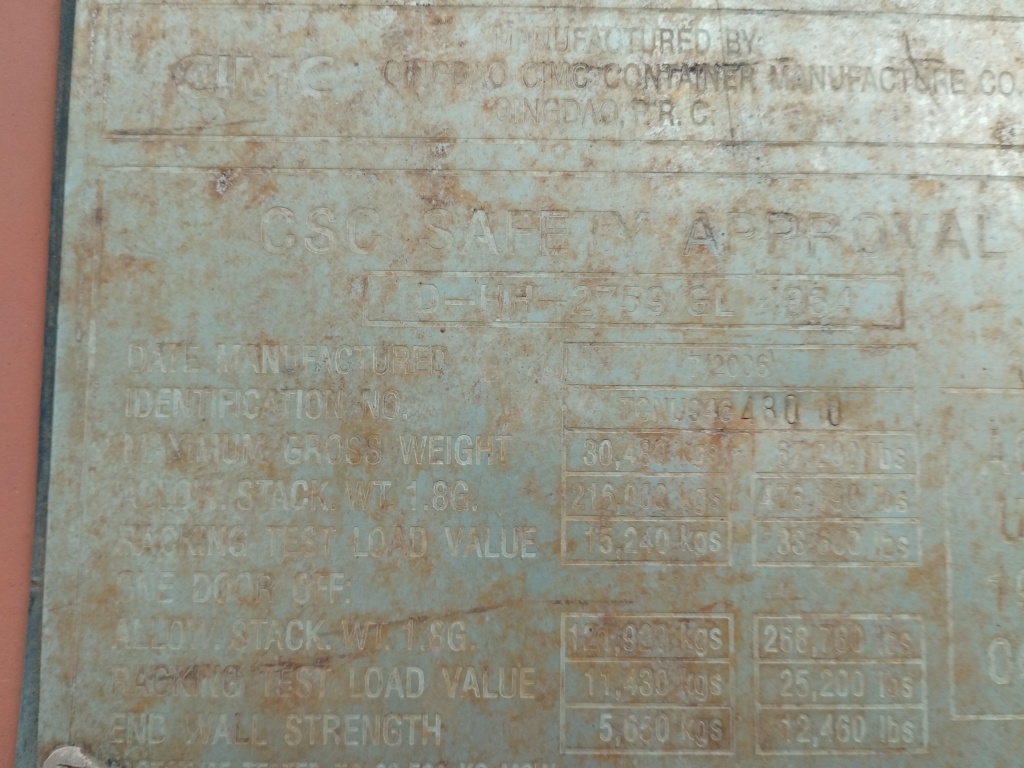 Морской контейнер TCNU9464800