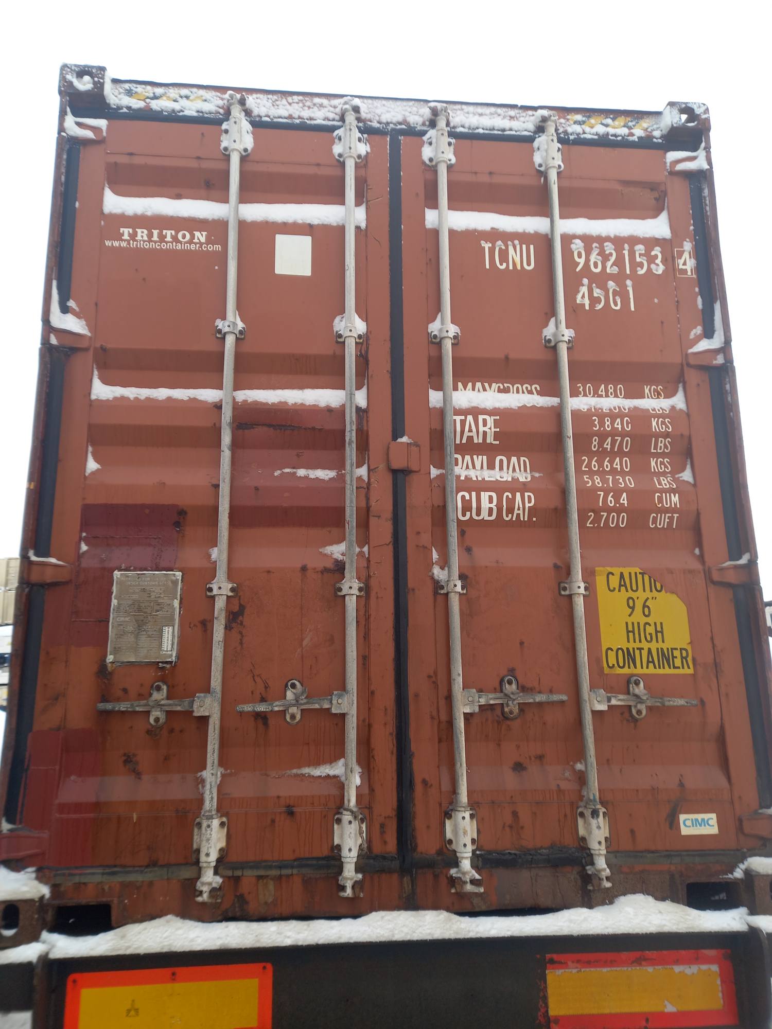 Морской контейнер TCNU9621534