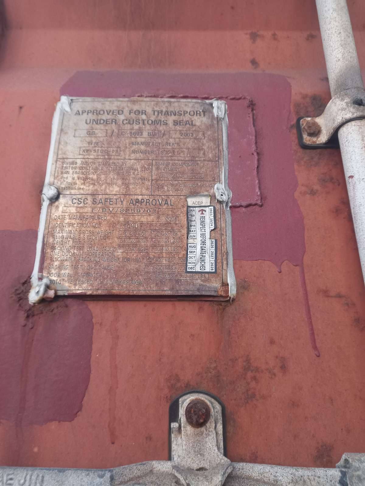 Морской контейнер TCNU9771128