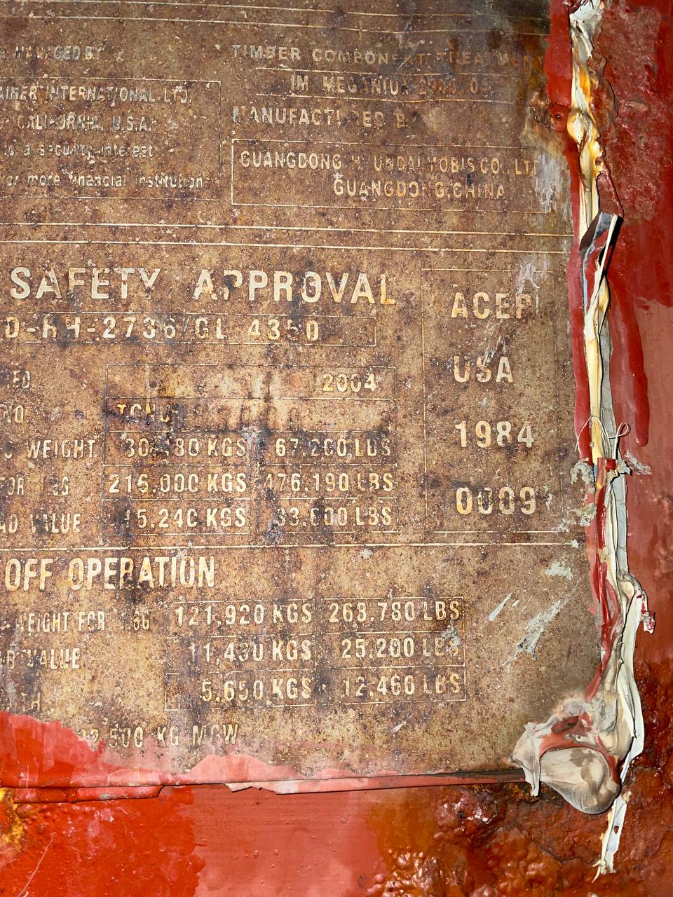 Морской контейнер TCNU9830093