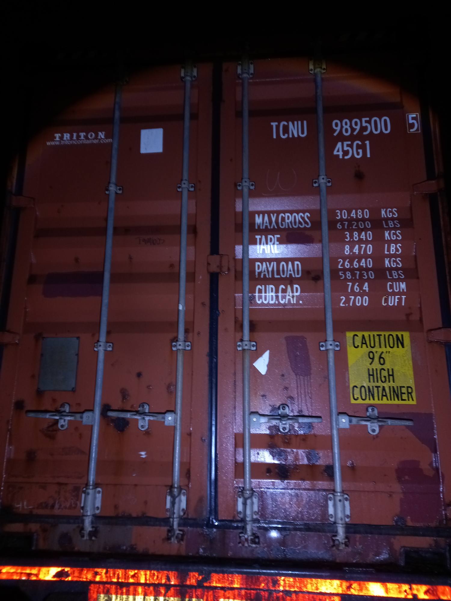 Морской контейнер TCNU9895005