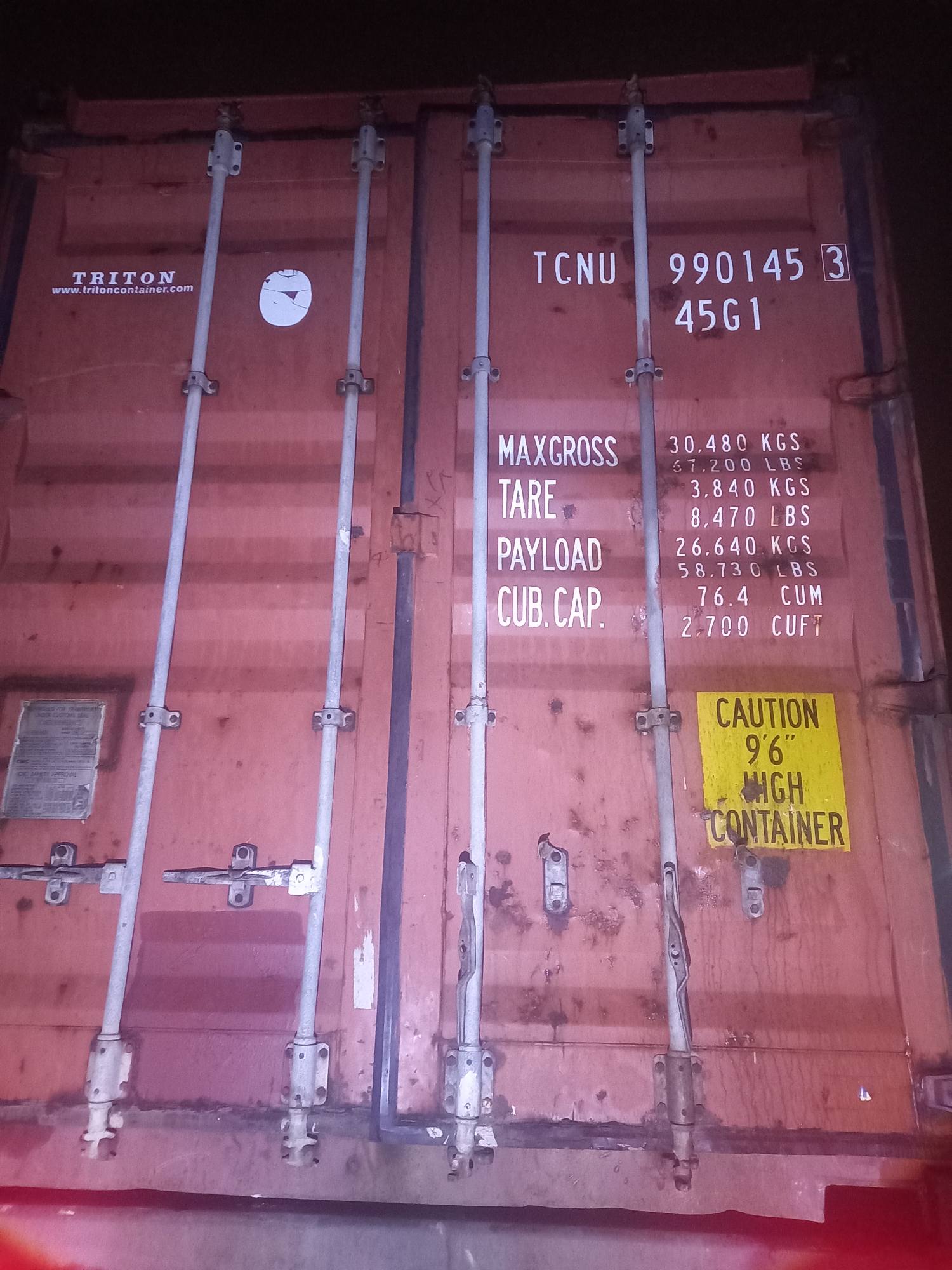 Морской контейнер TCNU9901453