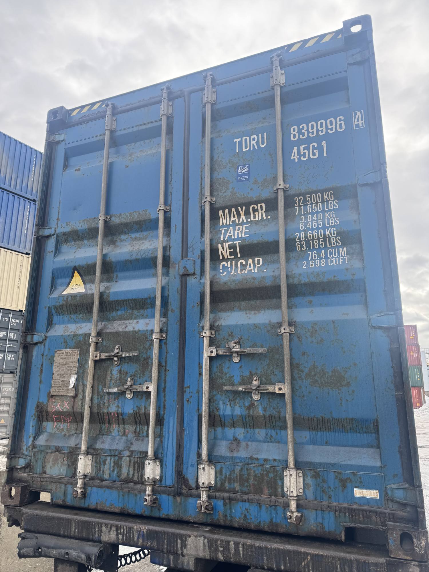 Морской контейнер TDRU8399964