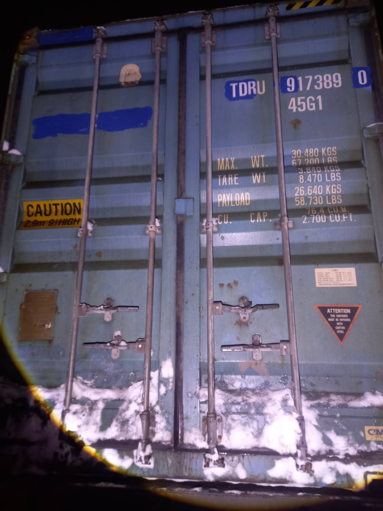Морской контейнер TDRU9173890