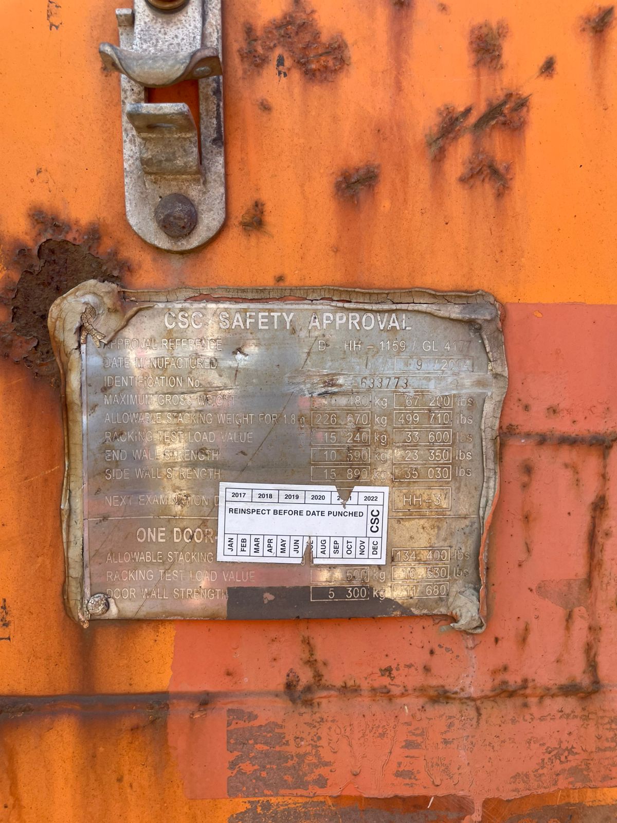 Морской контейнер TDTU6337739