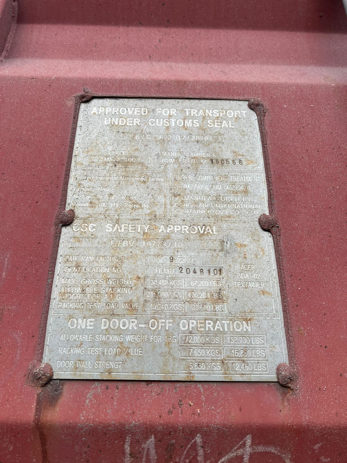 Морской контейнер TEMU2048101