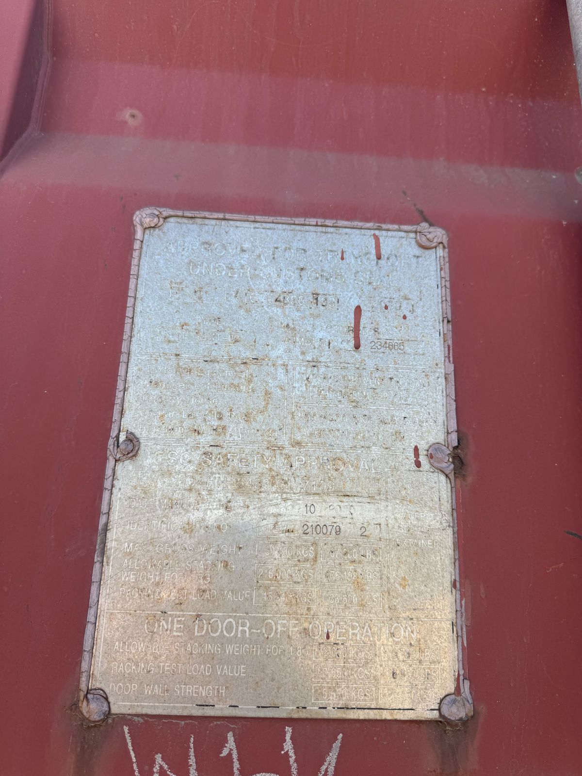 Морской контейнер TEMU2100792