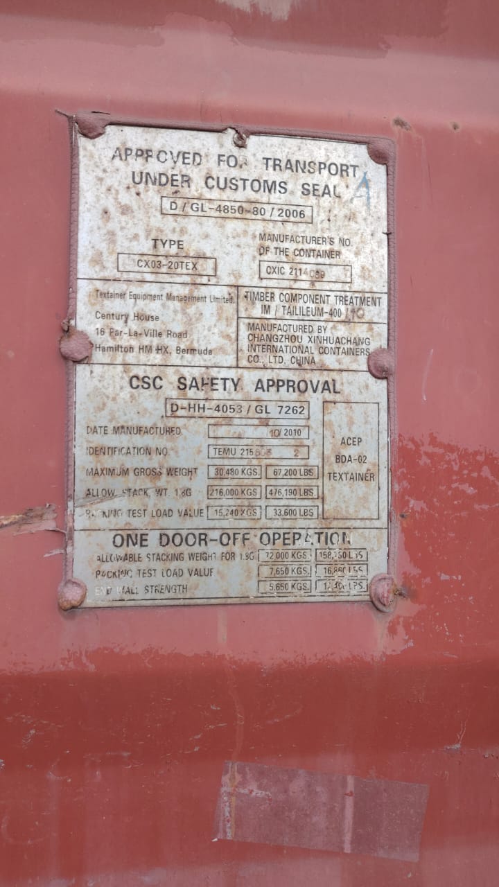 Морской контейнер TEMU2158032