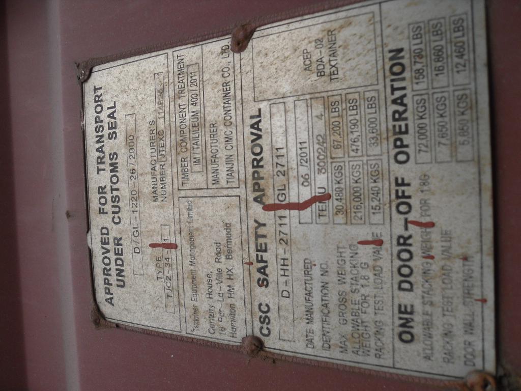 Морской контейнер TEMU2163255