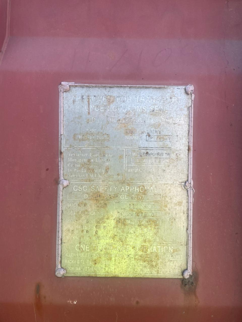 Морской контейнер TEMU2210790