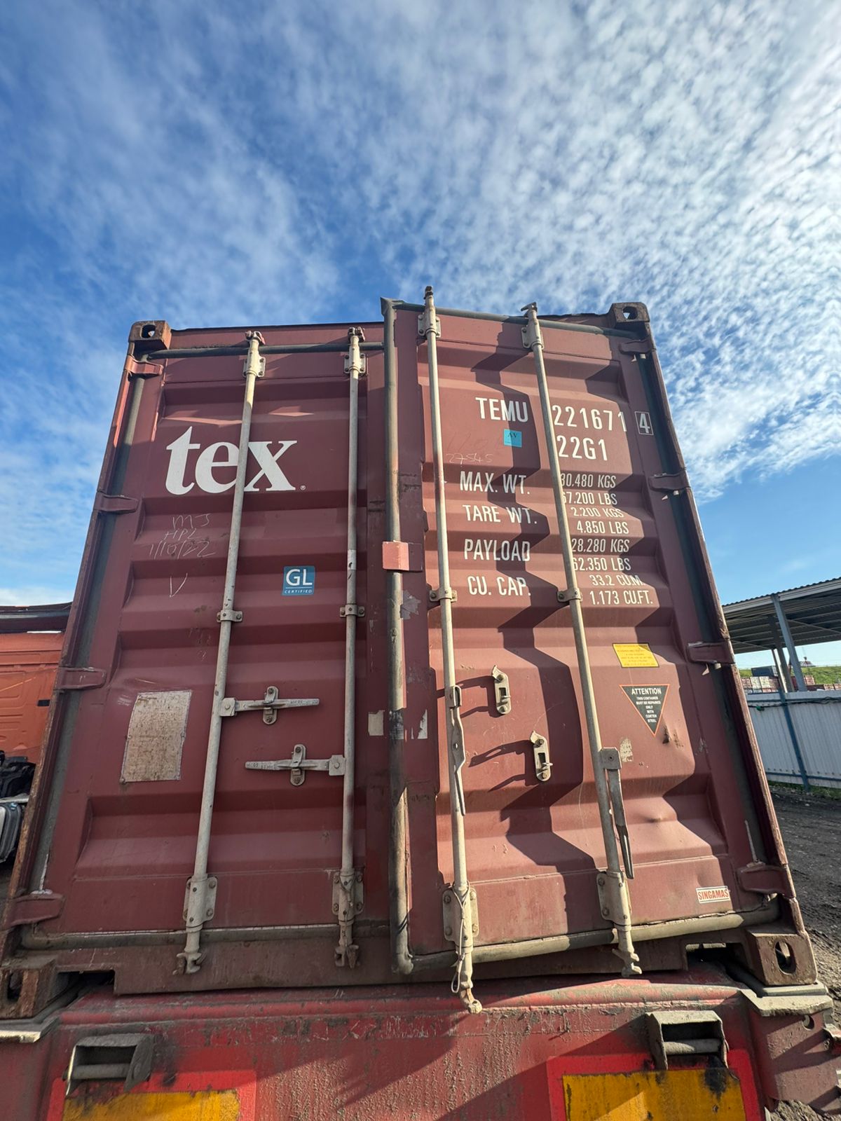 Морской контейнер TEMU2216714