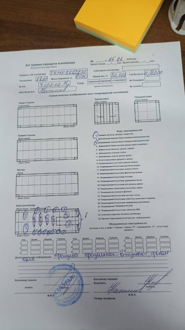 Морской контейнер TEMU2222234