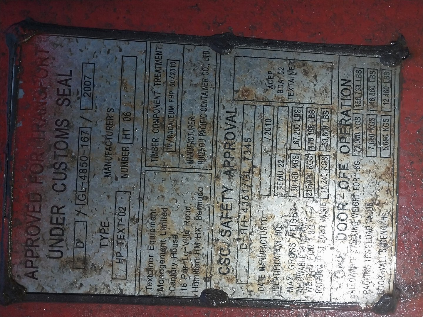 Морской контейнер TEMU2244681