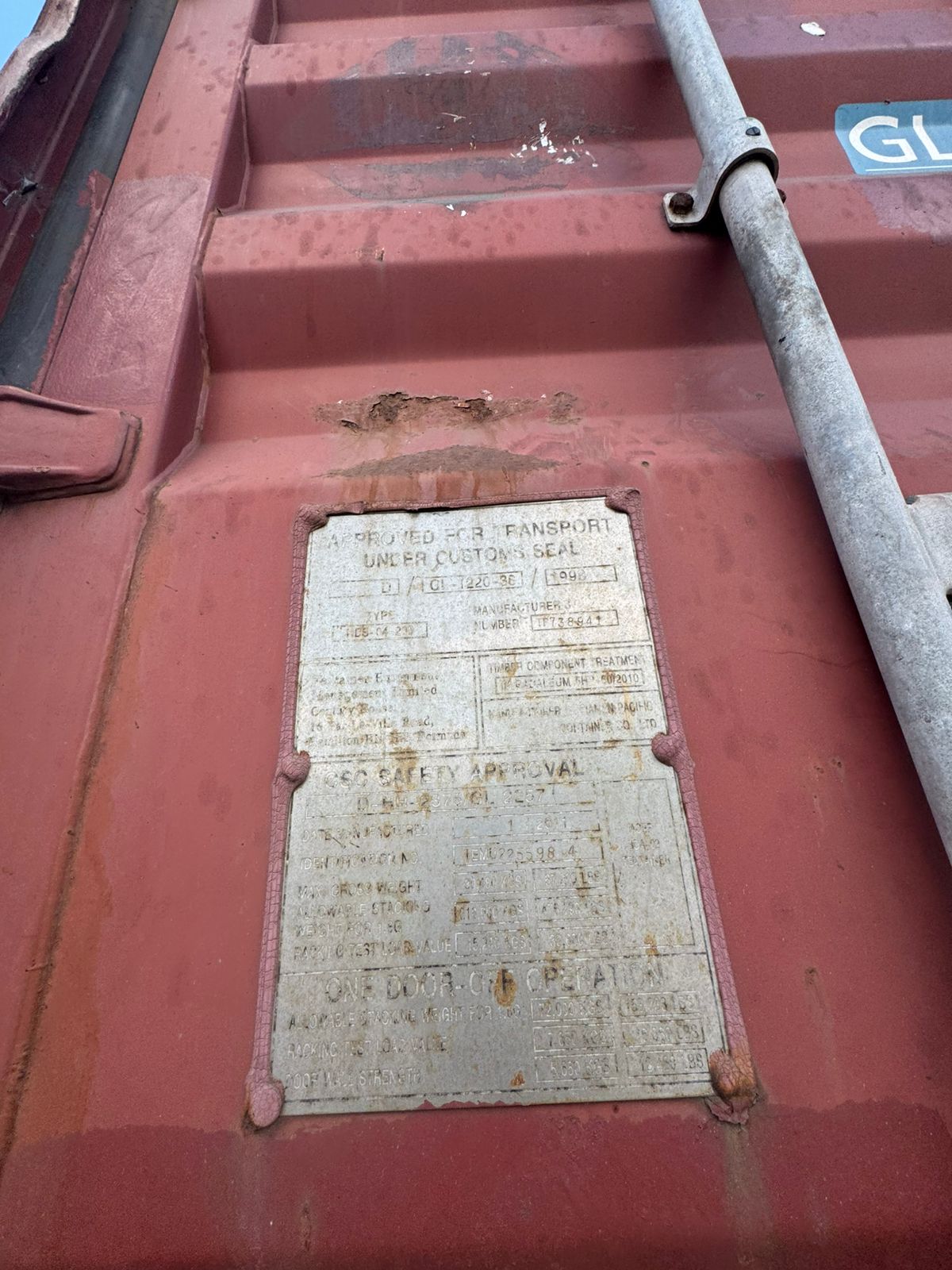 Морской контейнер TEMU2255984