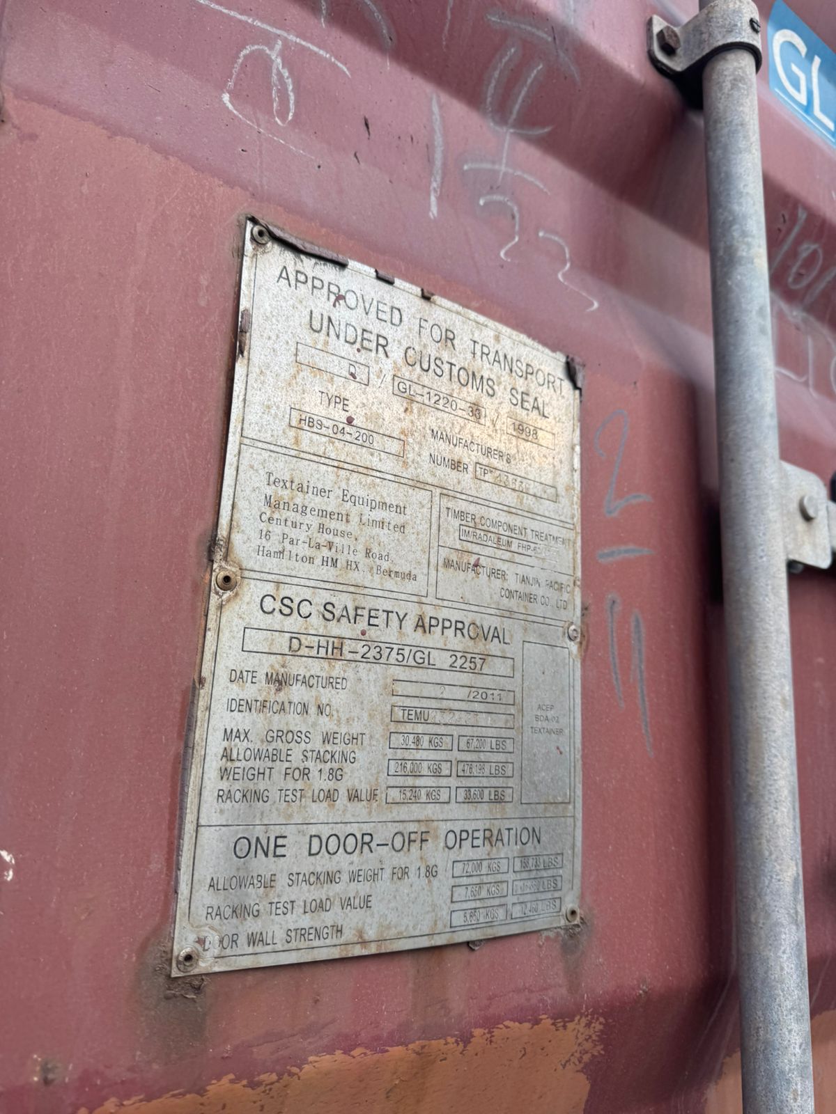 Морской контейнер TEMU2324370