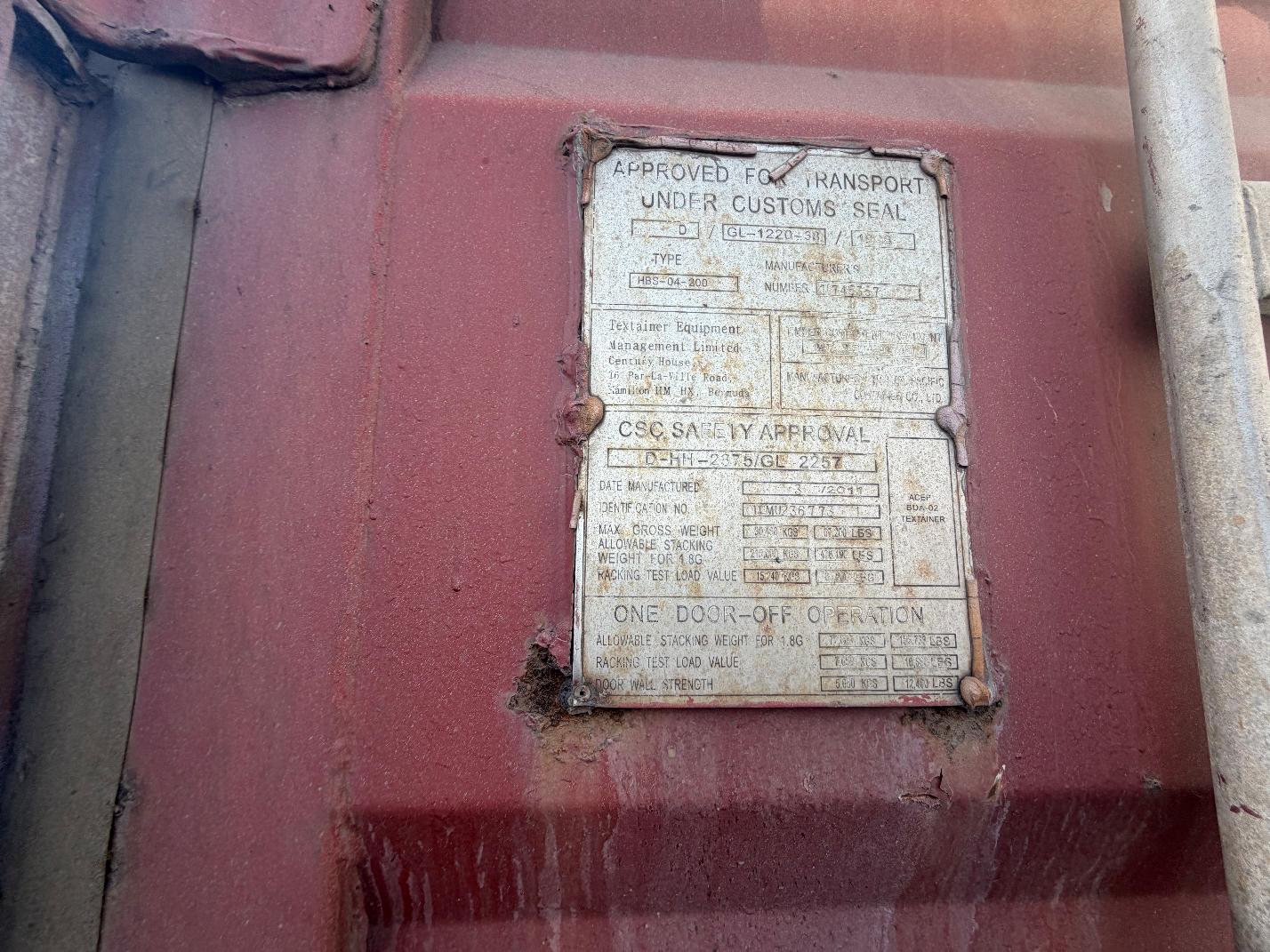 Морской контейнер TEMU2367731