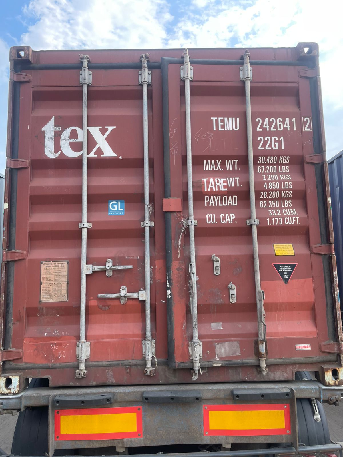 Морской контейнер TEMU2426412