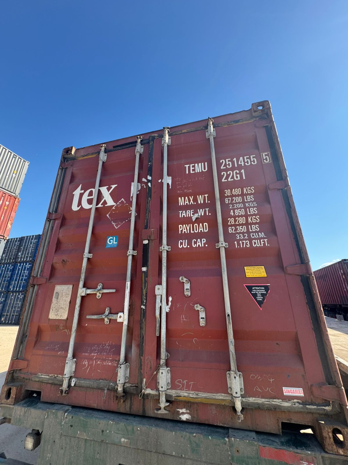 Морской контейнер TEMU2514555