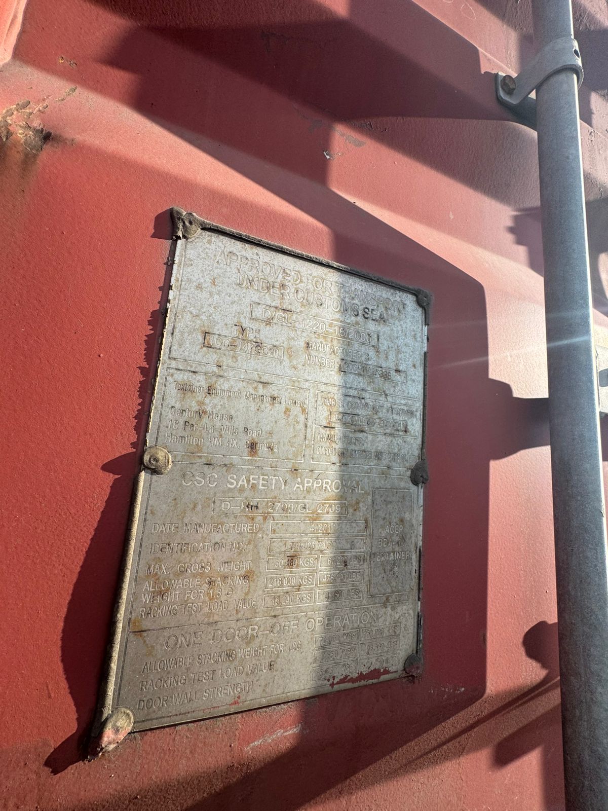 Морской контейнер TEMU2671528