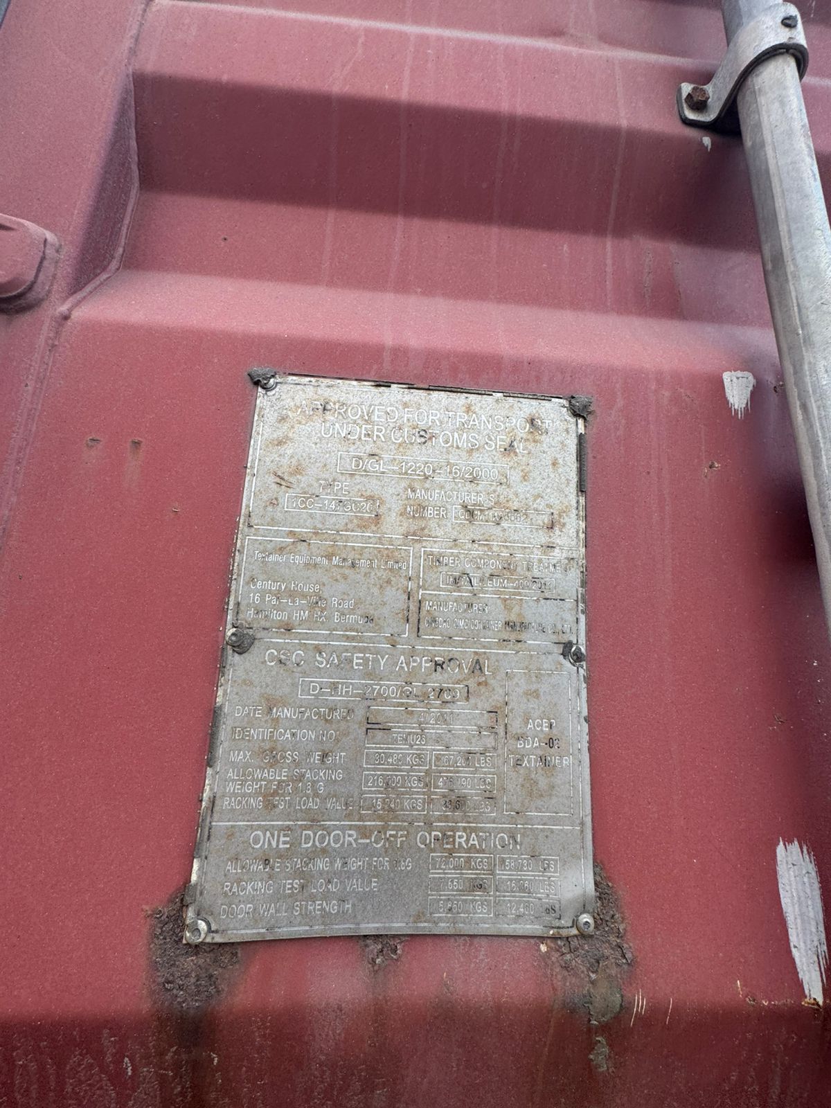 Морской контейнер TEMU2673768