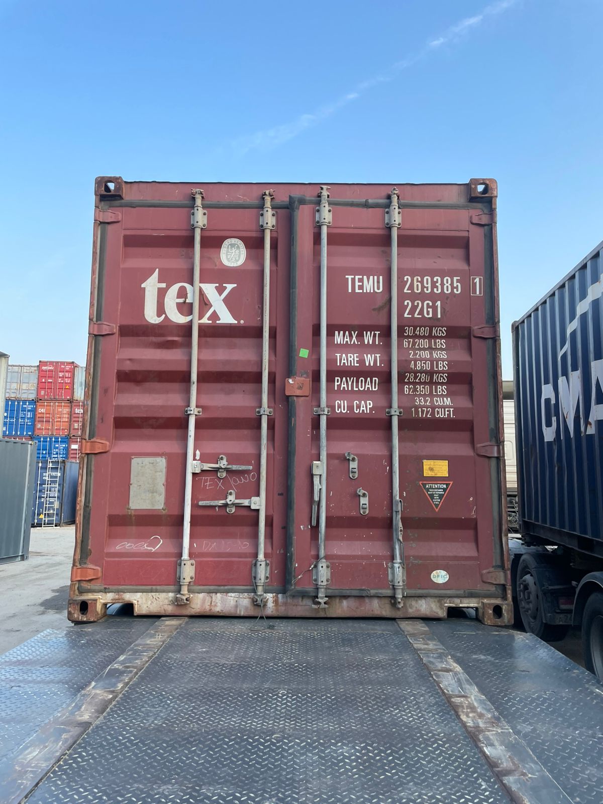 Морской контейнер TEMU2693851
